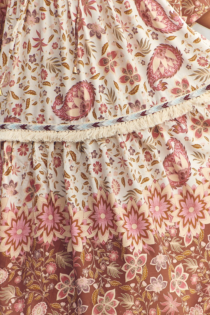 Jaase Flower Fields Print Palace Dress